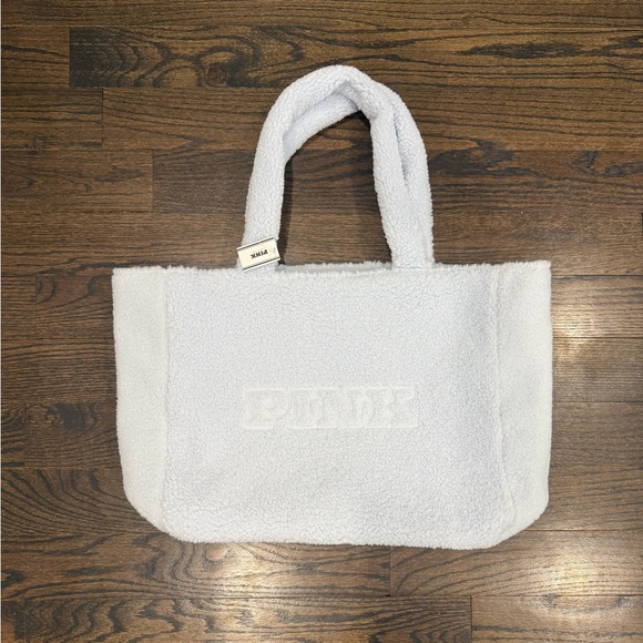 Fluffy Tote Bag - VS PINK - baby blue - Picture 5 of 8